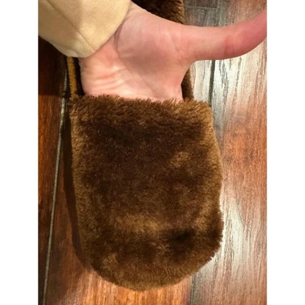 Super Z Cute Plush Animal Hat Winter Warm Winter brown moose with pockets gloves